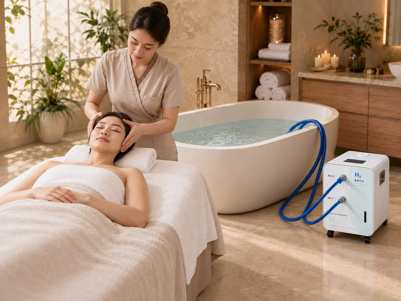 HSPA-2 spa and wellness center application scene